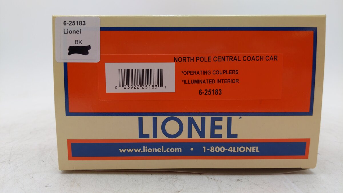 Lionel 6-25183 O Gauge North Pole Central "Dancer" Coach Car #1224 LN/Box