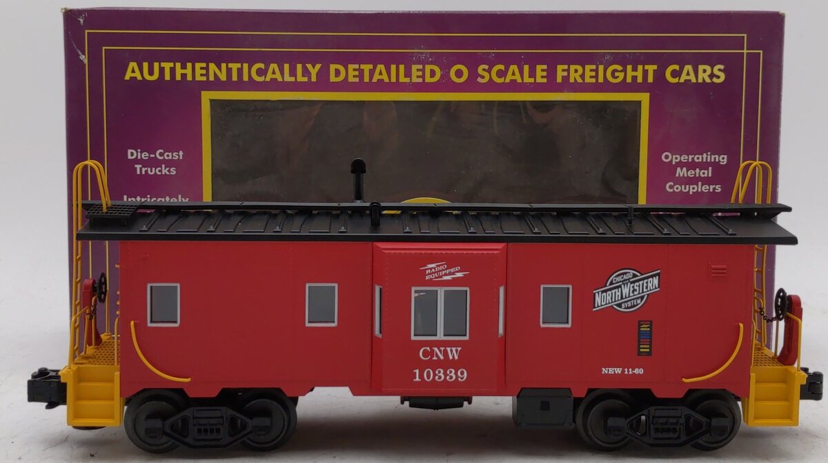 MTH 20-91094 O Gauge Chicago & Northwestern Bay Window Caboose #10339 NIB