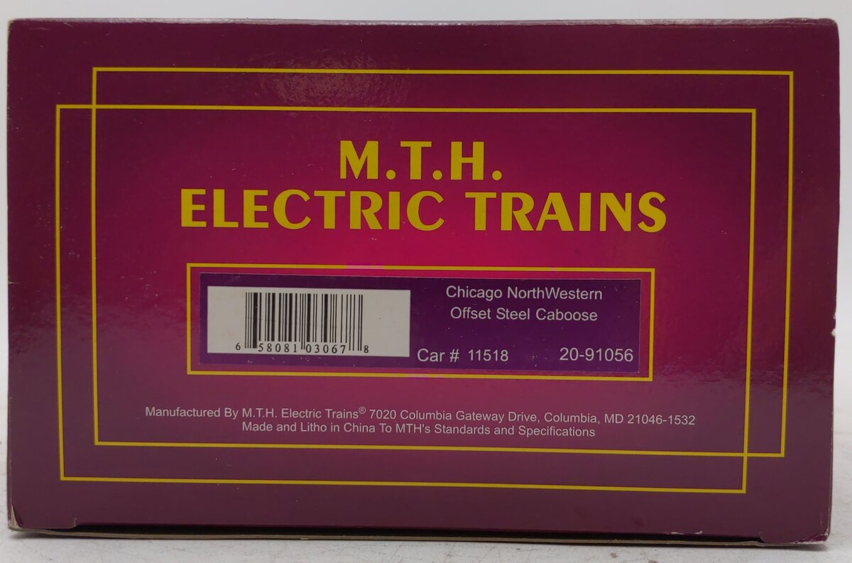 MTH 20-91056 O Gauge Chicago and Northwestern Caboose #11515 LN/Box