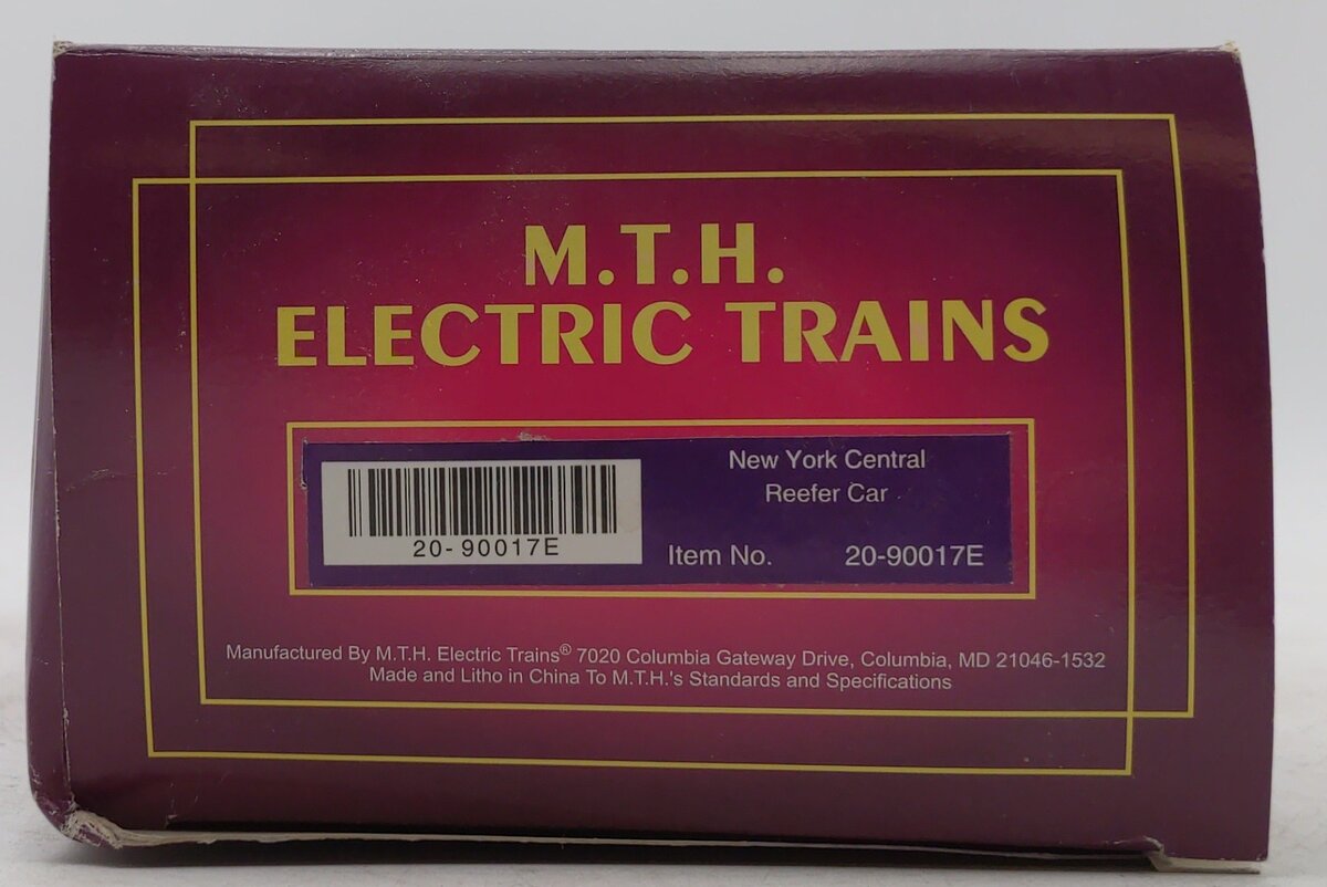 MTH 20-90017E O Gauge New York Central Reefer Car #2507 LN/Box