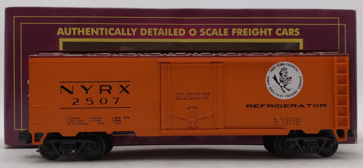 MTH 20-90017E O Gauge New York Central Reefer Car #2507 LN/Box