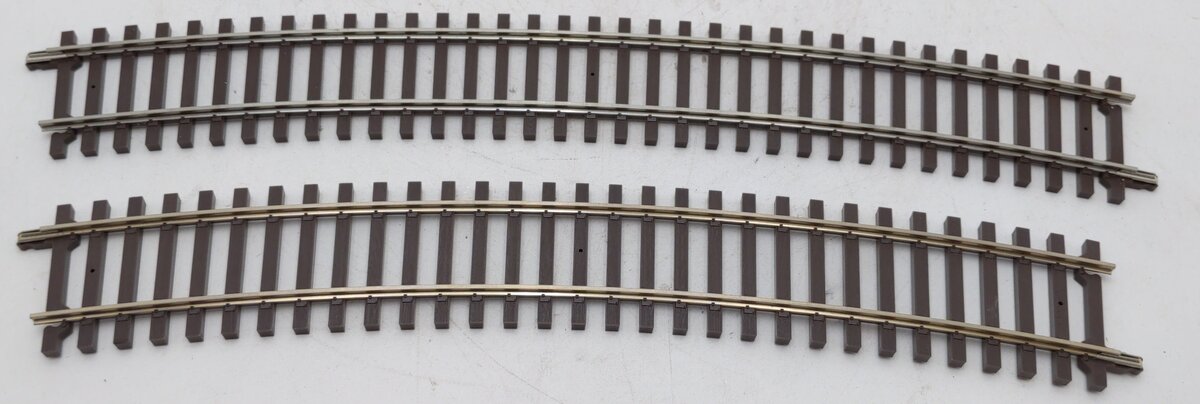 Atlas 7011 O Gauge 40.5" Radius Full Curve W/Brown Ties Track (2-Rail) 24 Pieces LN/Box