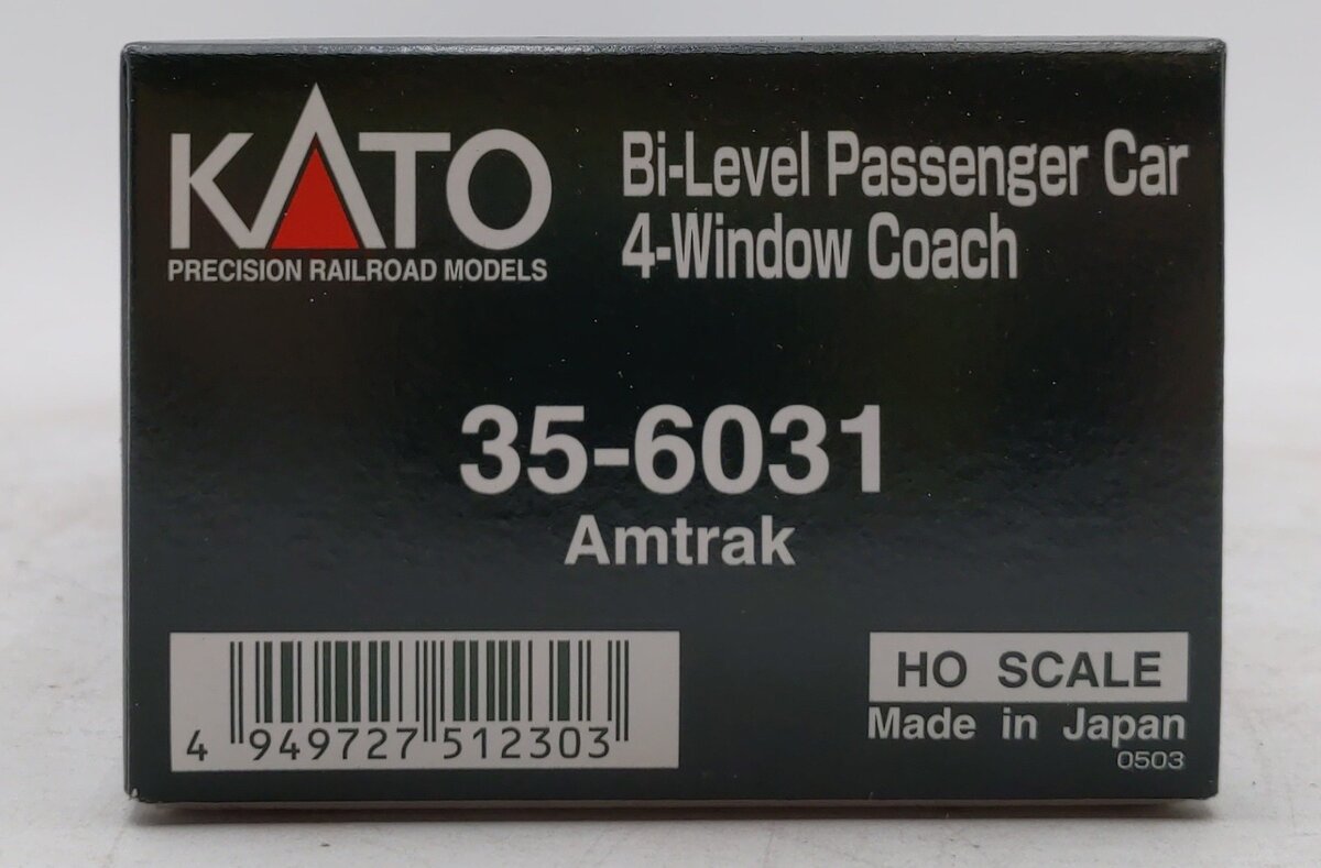 Kato 35-6031 HO Scale Amtrak Bi-Level Passenger Coach Car