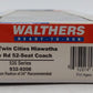 Walthers 932-9208 HO Scale Milwaukee Rd 1955 Twin Cities Hiawatha 52-Seat Coach