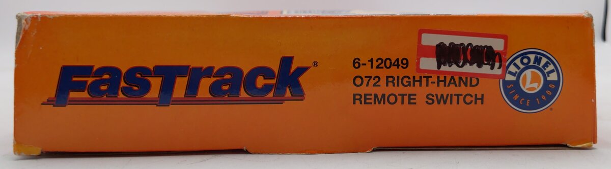 Lionel 6-12049 O72 Right Hand Remote-Control FasTrack Switch Turnout