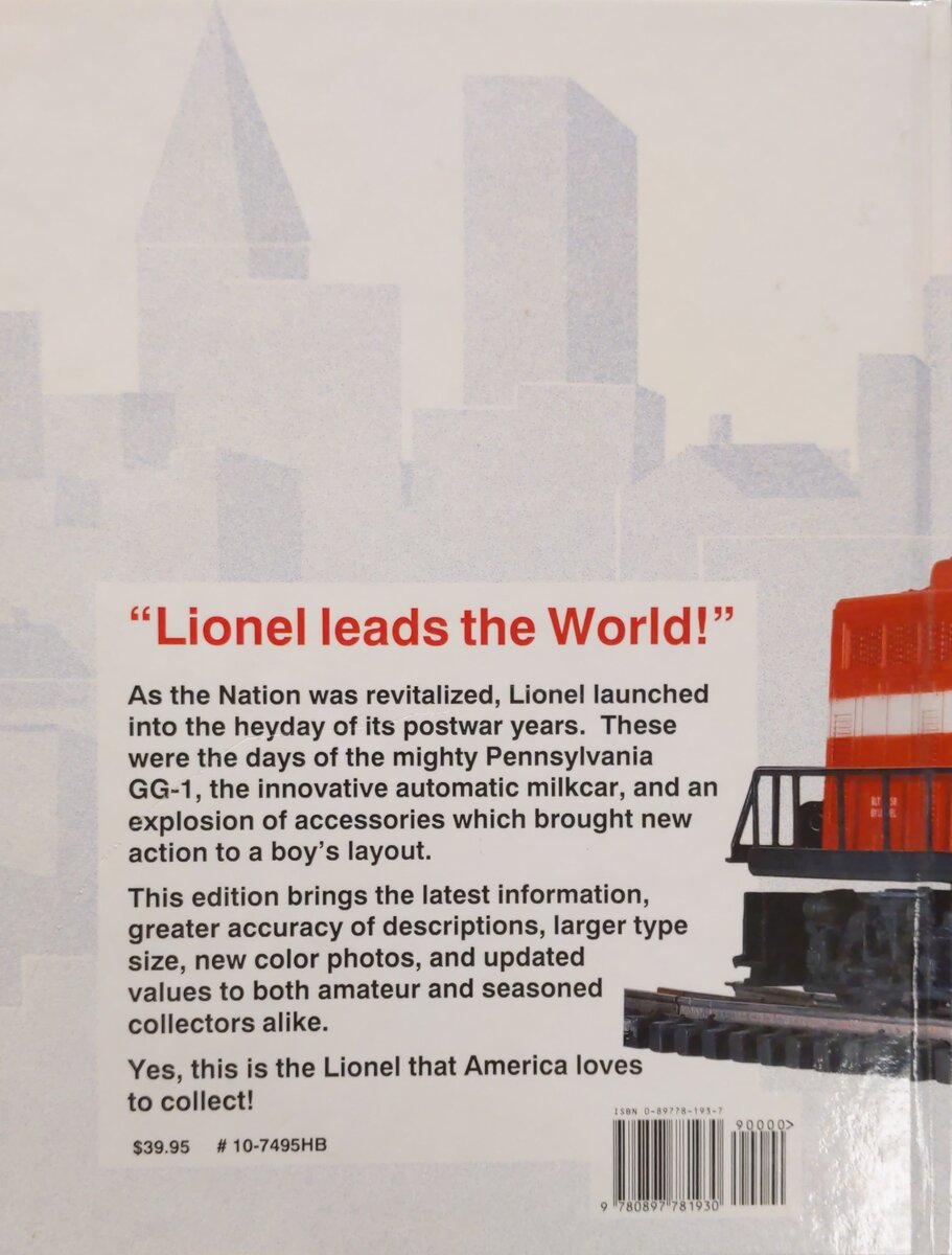 Greenberg's Guide to Lionel Trains, 1945-1969 Vol.1 Hardcover Book VG