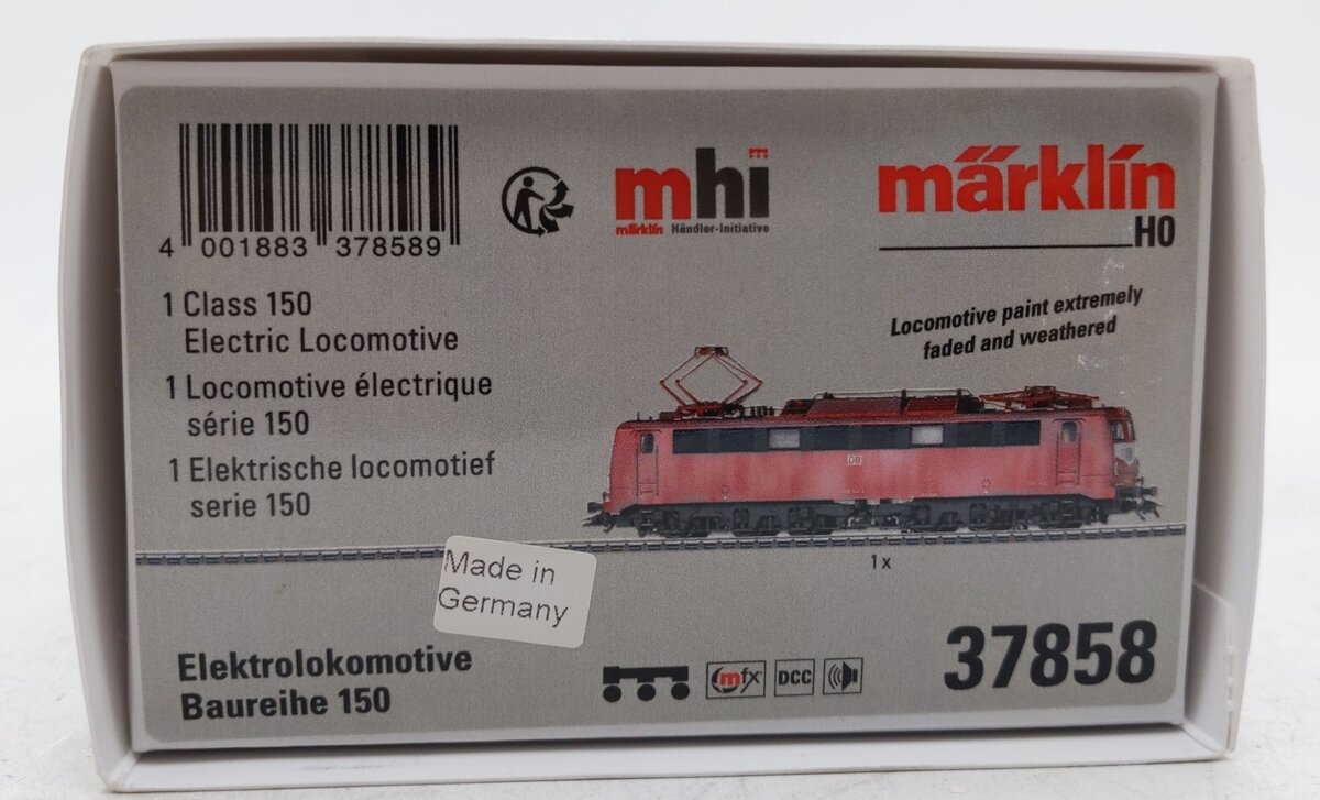 Marklin 37858 HO German Railroad Inc. MHI Class 150 Electric Locomotive