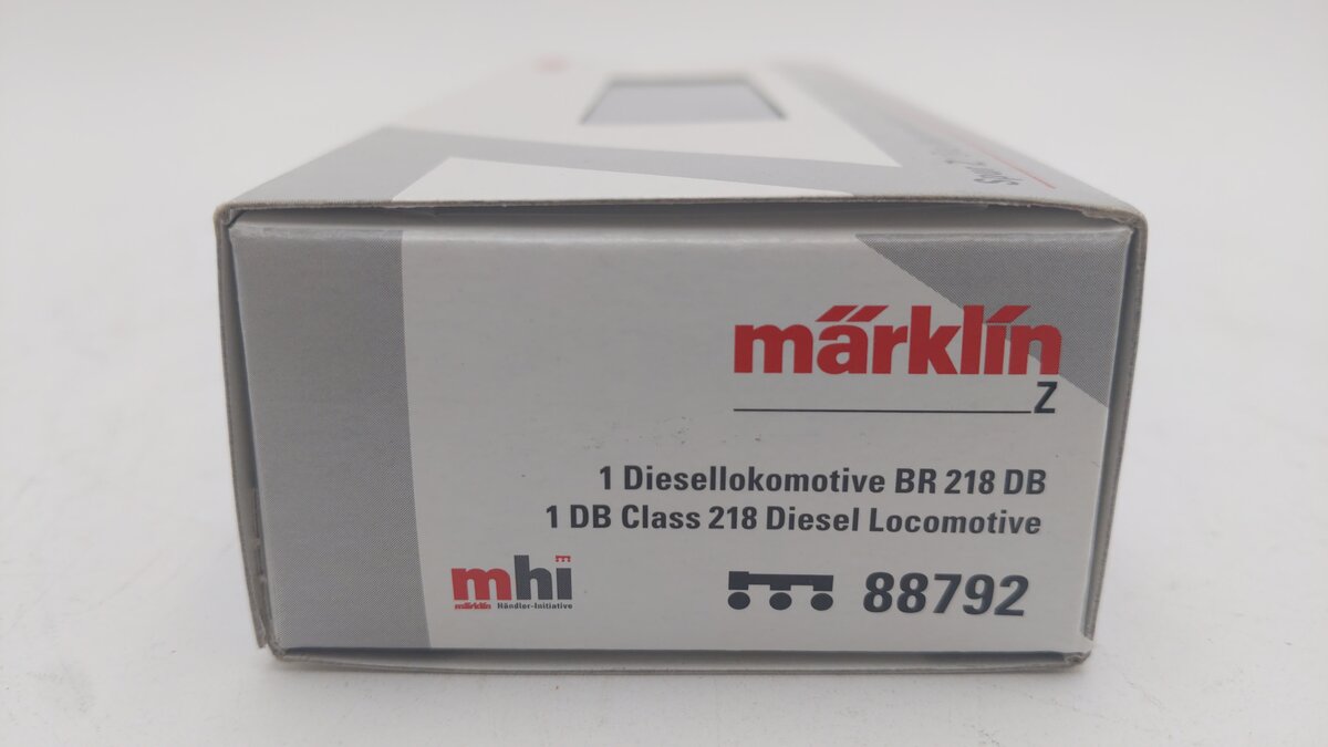 Marklin 88792 Z German Federal Railroad 218 Class 218 Diesel Locomotive