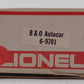 Lionel 6-9701 O Gauge Baltimore & Ohio Double Door Automobile Boxcar