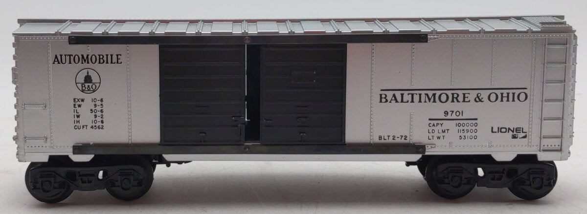 Lionel 6-9701 O Gauge Baltimore & Ohio Double Door Automobile Boxcar