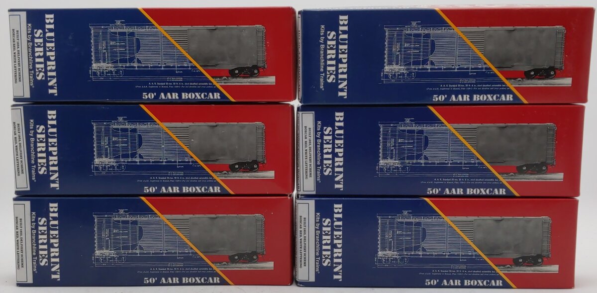 Branchline Assorted HO GTW & WAB Boxcar Kits [6] NIB
