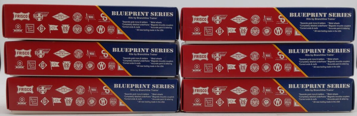 Branchline Assorted HO GTW & WAB Boxcar Kits [6] NIB