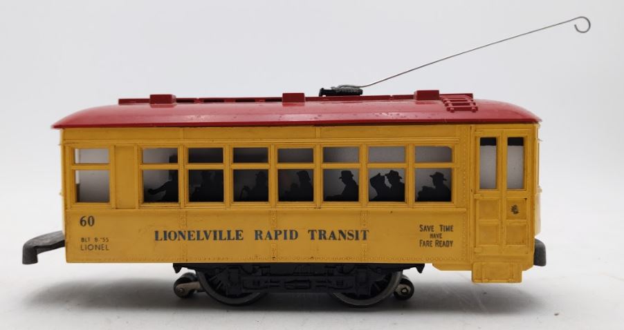 Lionel 60 Vintage O Lionelville Motorized Rapid Transit Trolley