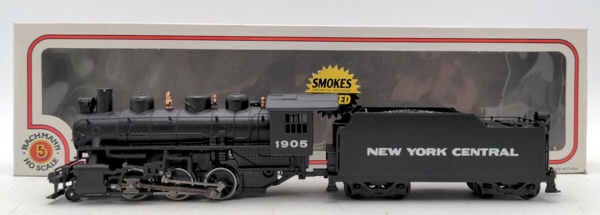 Bachmann 56520 HO New York Central 2-6-0 Mogul Steam w/Tender & Smoke #1905