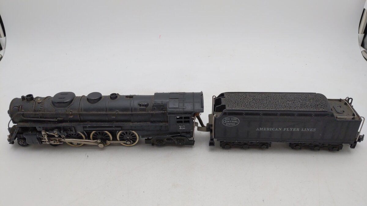 American Flyer 322 Vintage S NYC 4-6-4 Hudson Steam Locomotive & Tender EX