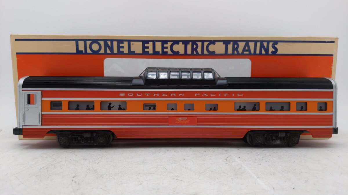 Lionel 6-7211 O Gauge Southern Pacific Daylight Aluminum Vista Dome Car LN/Box