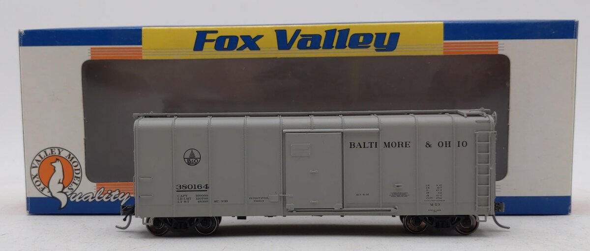 Fox Valley Models 30325 Baltimore & Ohio Wagontop/Flat Dr Worlds Fair #380164