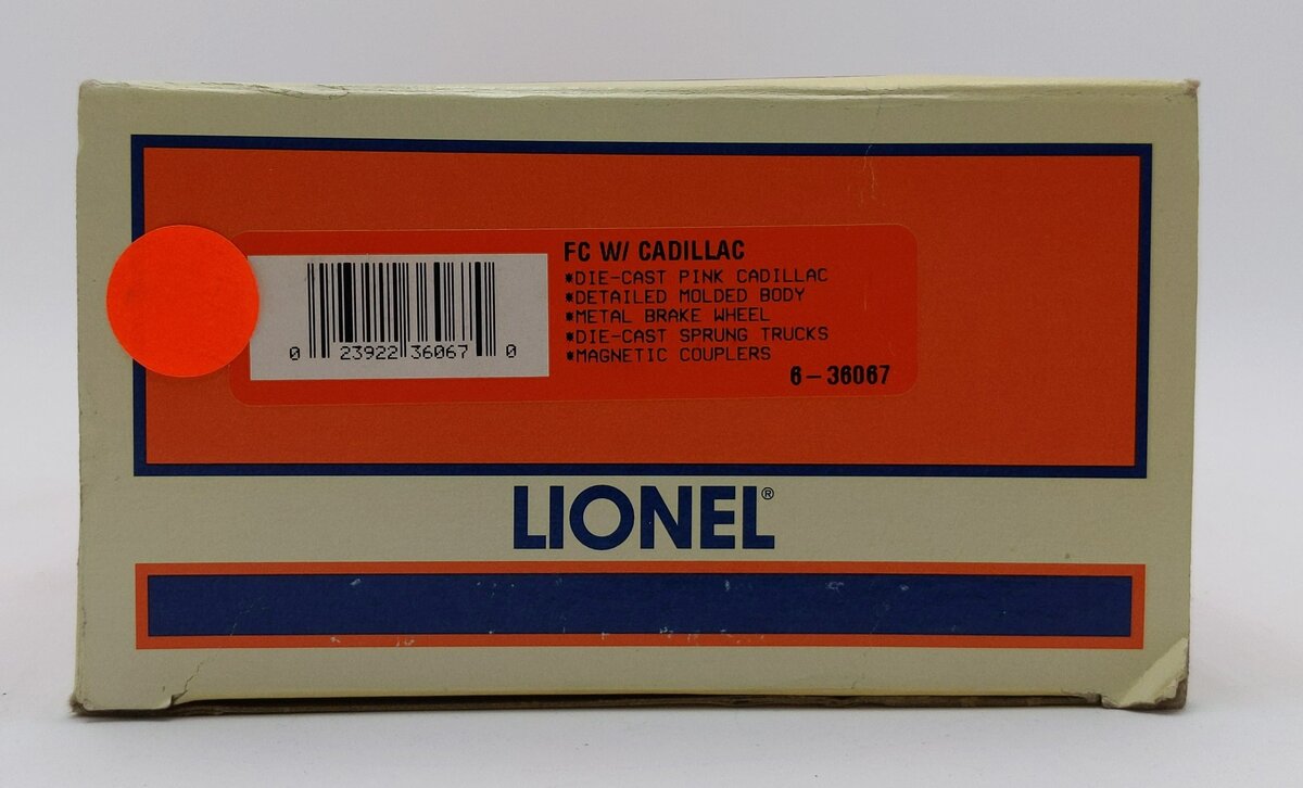 Lionel 6-36067 O Elvis Presley Flatcar with Pink Cadillac EX/Box