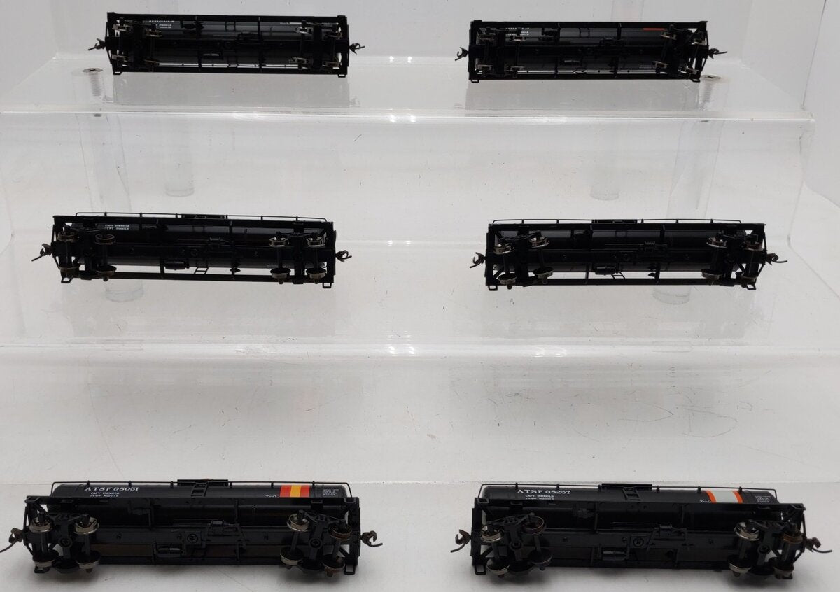 Athearn 73207 HO Santa Fe Single Dome Tank Car (Set of 6)