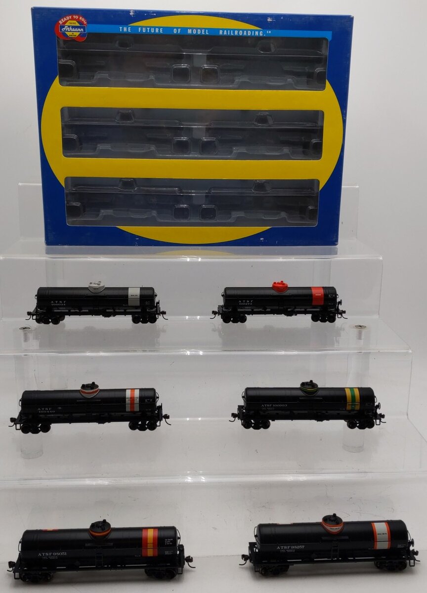 Athearn 73207 HO Santa Fe Single Dome Tank Car (Set of 6)