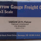 Blackstone Models B340305 HOn3 Unlettered D&RGW 30' Flatcar LN/Box