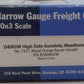 Blackstone Models 340403W HOn3 DRGW 1000 Ser. High Side Weathered Gondola #1331