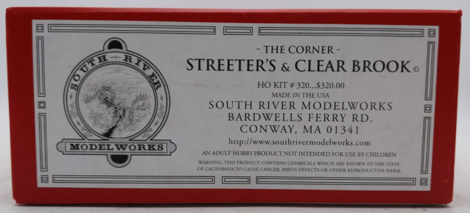 South River Model Works 320 HO The Corner Streeter's & Clear Brook Building Kit LN/Box