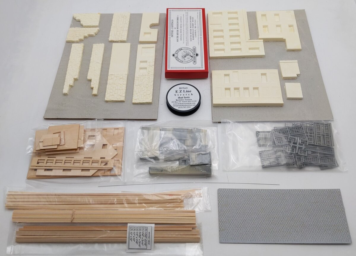 South River Model Works 280 HO Scale Wooden Wrisley Papers Building Kit NIB