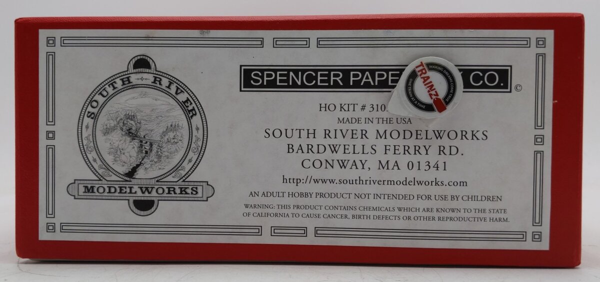 South River Model Works 310 HO Scale Spencer Paper Box Co. Craftsman Kit NIB