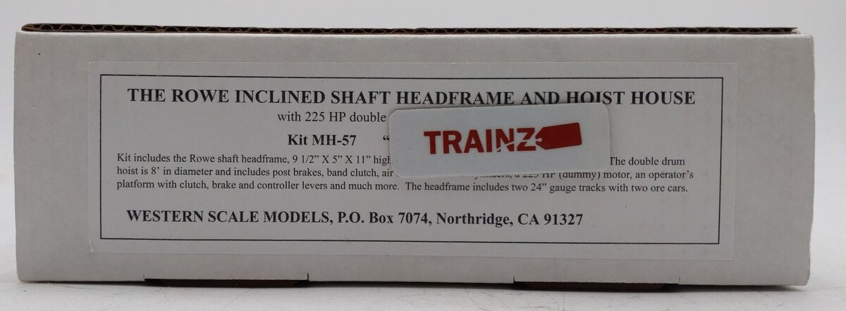 Western Scale Models MH-57 HO Rowe Inclined Shaft Headframe & Hoist House Kit