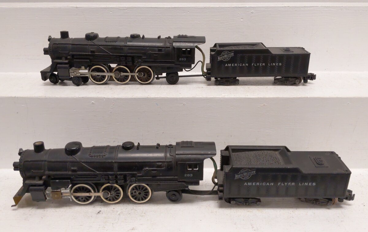 American Flyer 283 S Vintage C&NW 4-6-2 Pacific Steam Locomotive & Tender [2] VG