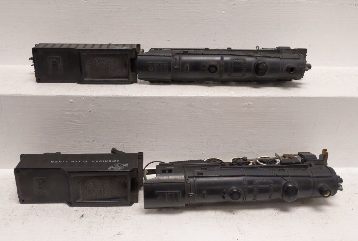 American Flyer 283 S Vintage C&NW 4-6-2 Pacific Steam Locomotive & Tender [2] VG