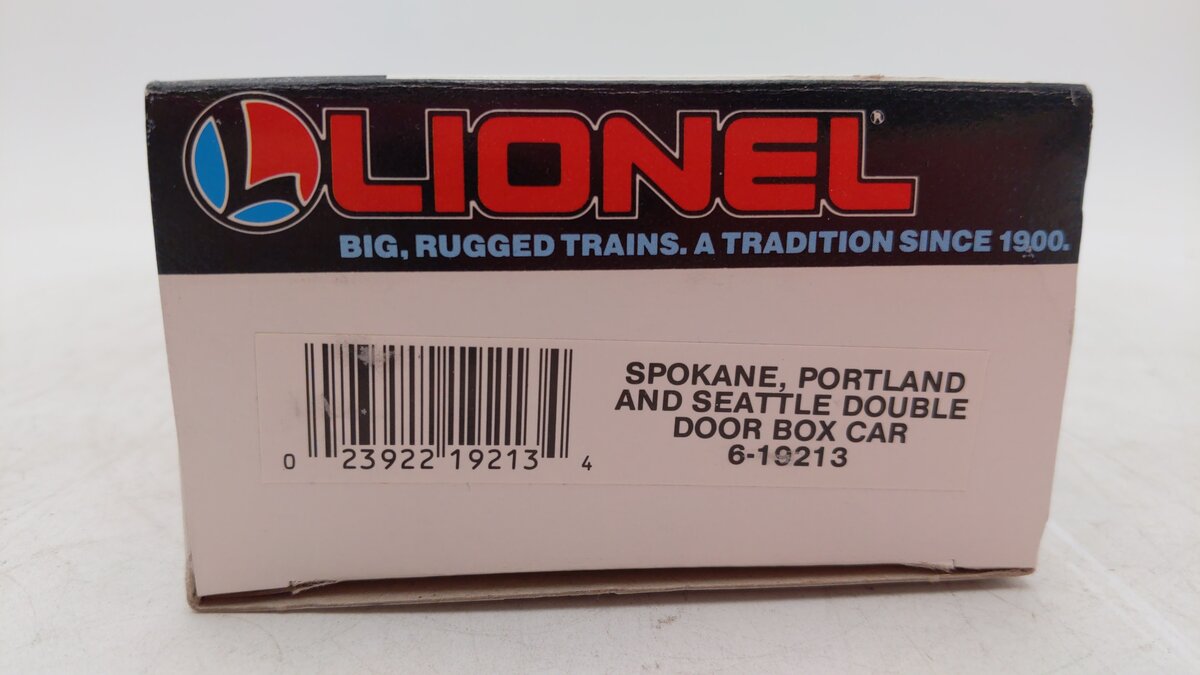 Lionel 6-19213 O Spokane, Portland & Seattle Double Door Boxcar LN/Box