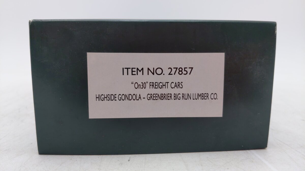 Spectrum 27857 On30 Greenbrier Big Run Lumber Co. Highside Gondola NIB