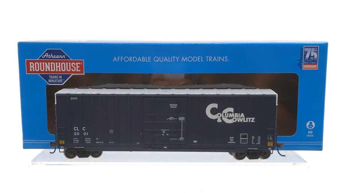 Roundhouse RND1512 HO CLC 50' Exterior Post High Cube Plug Boxcar #3001
