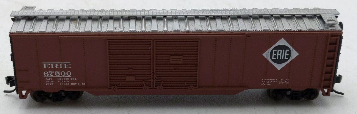 Atlas 36418A N Scale Erie 50' Double Door Boxcar #67532 LN/Box
