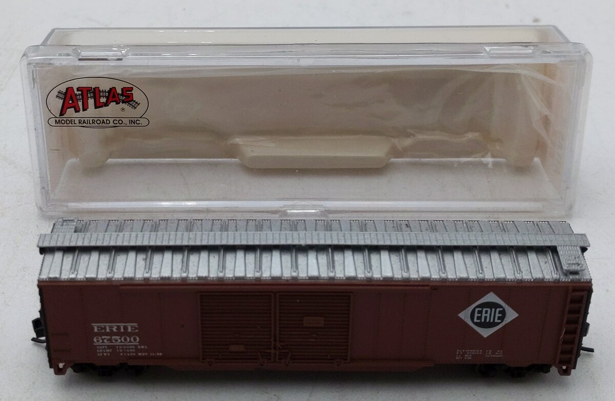 Atlas 36418A N Scale Erie 50' Double Door Boxcar #67532 LN/Box