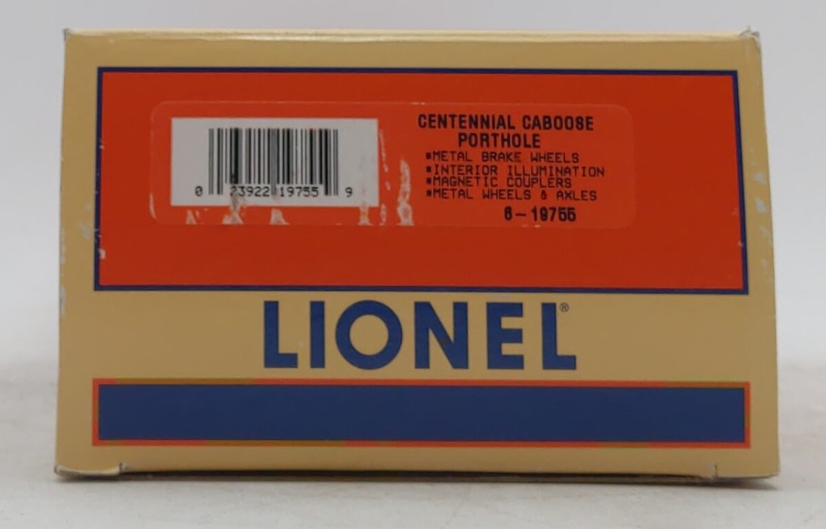 Lionel 6-19755 O Centennial Porthole Lighted Caboose LN/Box
