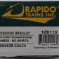 Rapido Trains 109113 HO New Haven 10-Window Smoker Coach (No Skirting) #8525