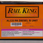 MTH 30-2150-3 O Gauge Santa Fe Alco PA Non-Powered B-Unit Diesel Engine LN/Box