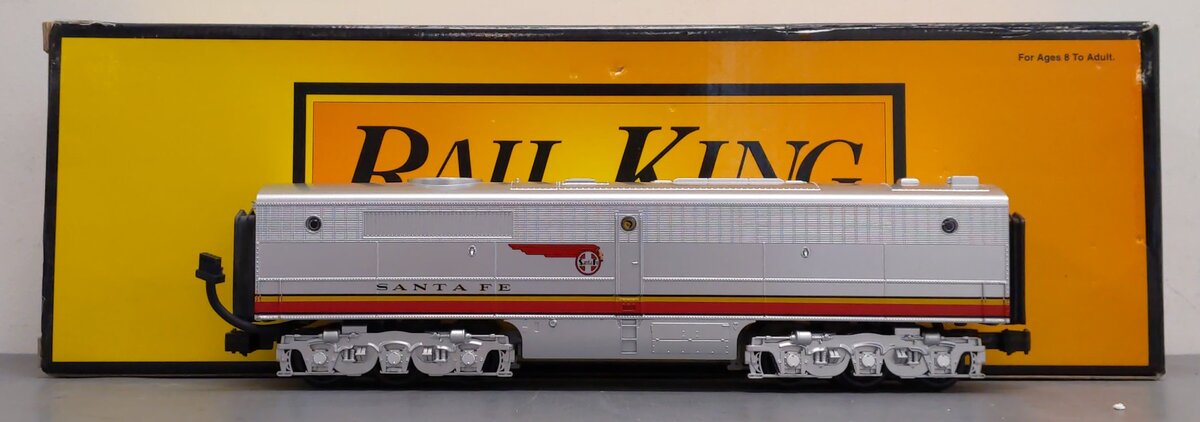 MTH 30-2150-3 O Gauge Santa Fe Alco PA Non-Powered B-Unit Diesel Engine LN/Box