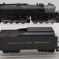MTH 30-1163-0 O Norfolk & Western 2-8-8-2 Y6b Steam Engine #2195 with LocoSound LN/Box