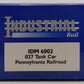 Industrial Rail IDM6002 O Gauge Pennsylvania 1-Dome Tank Car #498639 LN/Box