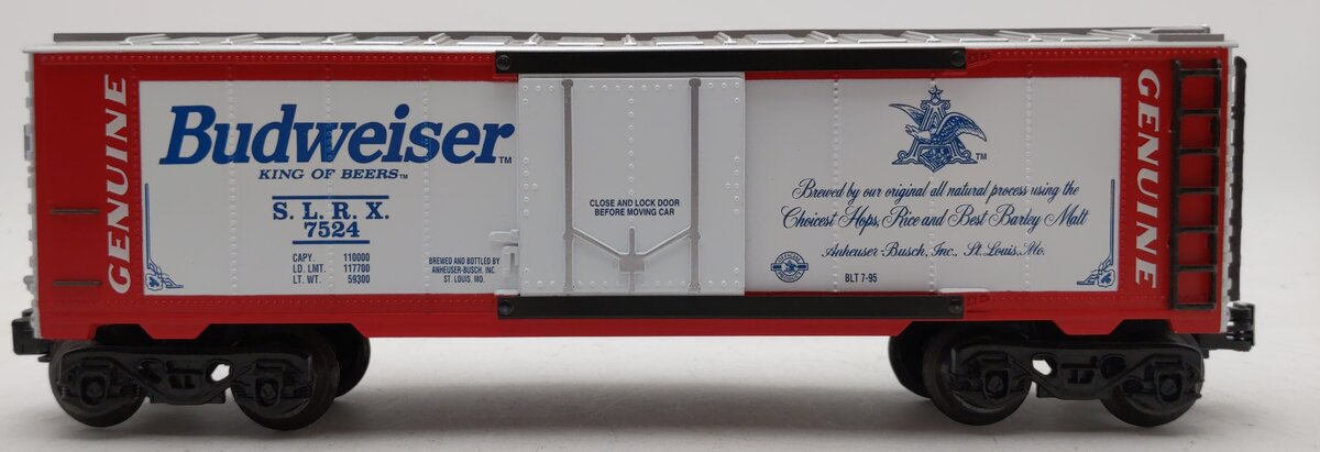 K-Line K-7524 O Gauge Budweiser Beer Reefer EX