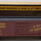 MTH 30-7412 O Gauge Union Pacific Semi-Scale Boxcar #126167