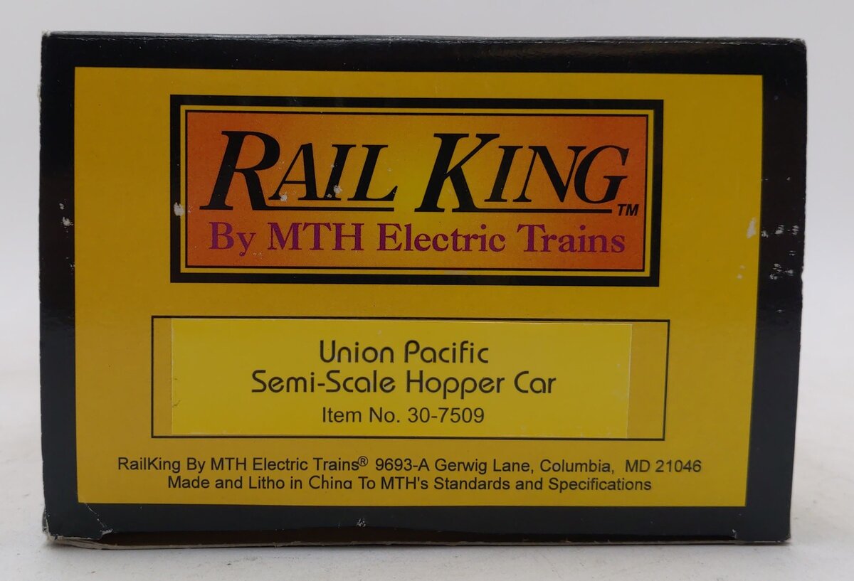 MTH 30-7509 O Gauge Union Pacific Semi-Scale Hopper #12727 LN/Box
