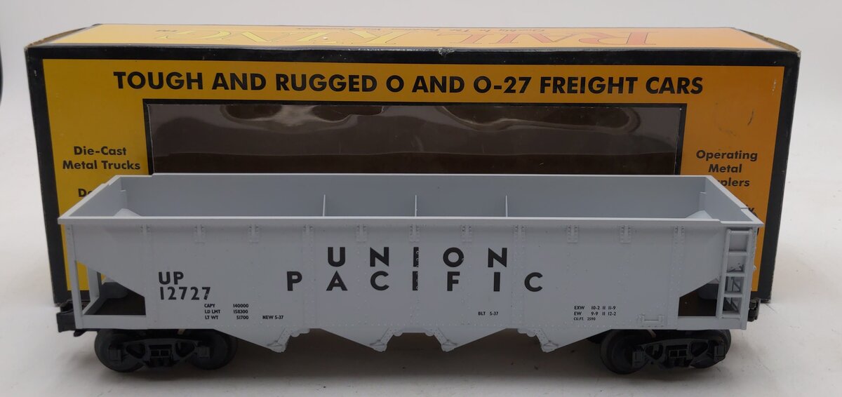 MTH 30-7509 O Gauge Union Pacific Semi-Scale Hopper #12727 LN/Box