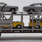 MTH 30-7694 O Gauge MTH Auto Carrier with 4 Die-Cast 1970 Chevy Nova's NIB