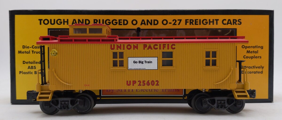 MTH 30-7710 O Gauge Union Pacific Woodside Caboose #25602 EX/Box