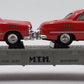 MTH 30-7623 O Gauge MTH Auto Transport Flatcar with 2 Ertl Fire Cars LN/Box